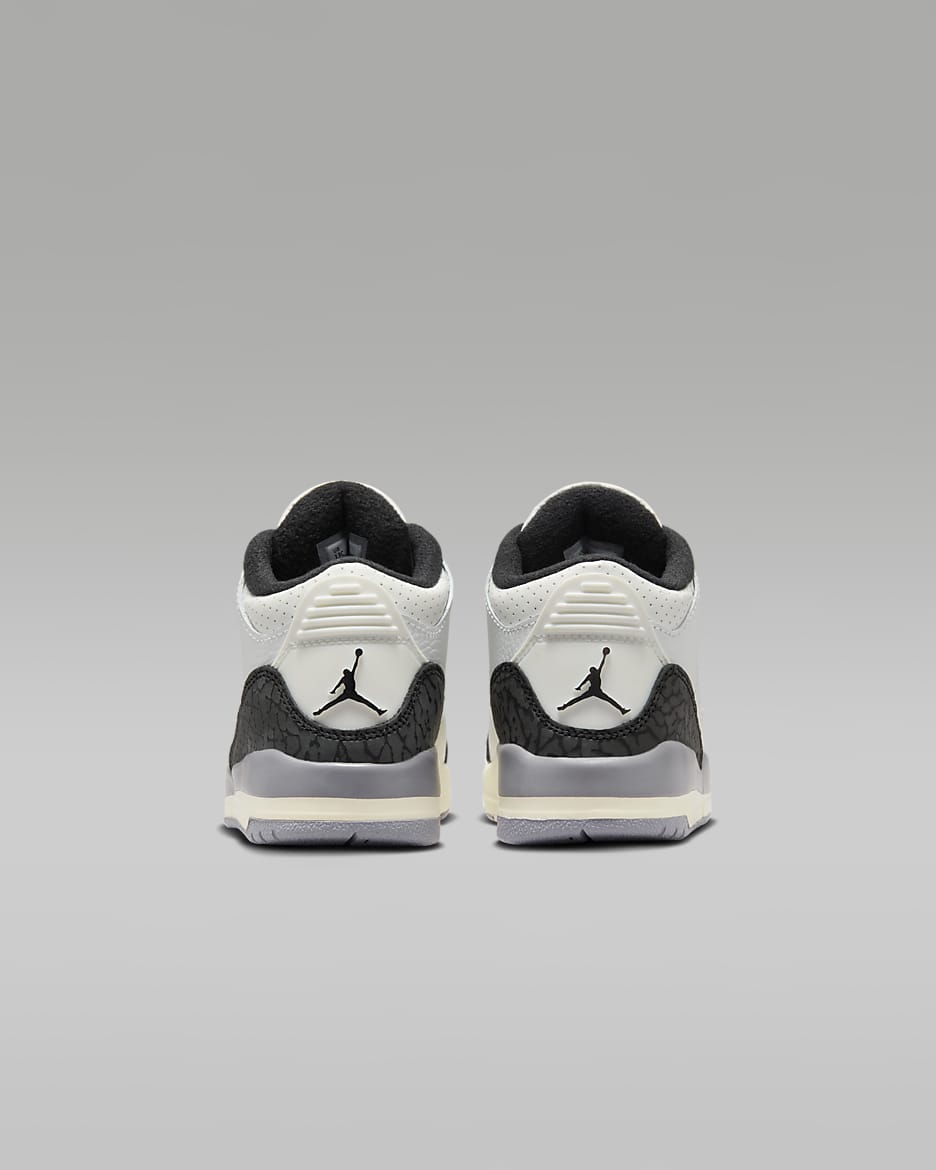 Jordan 3 Retro Cement Grey Little Kids Shoes. Nike
